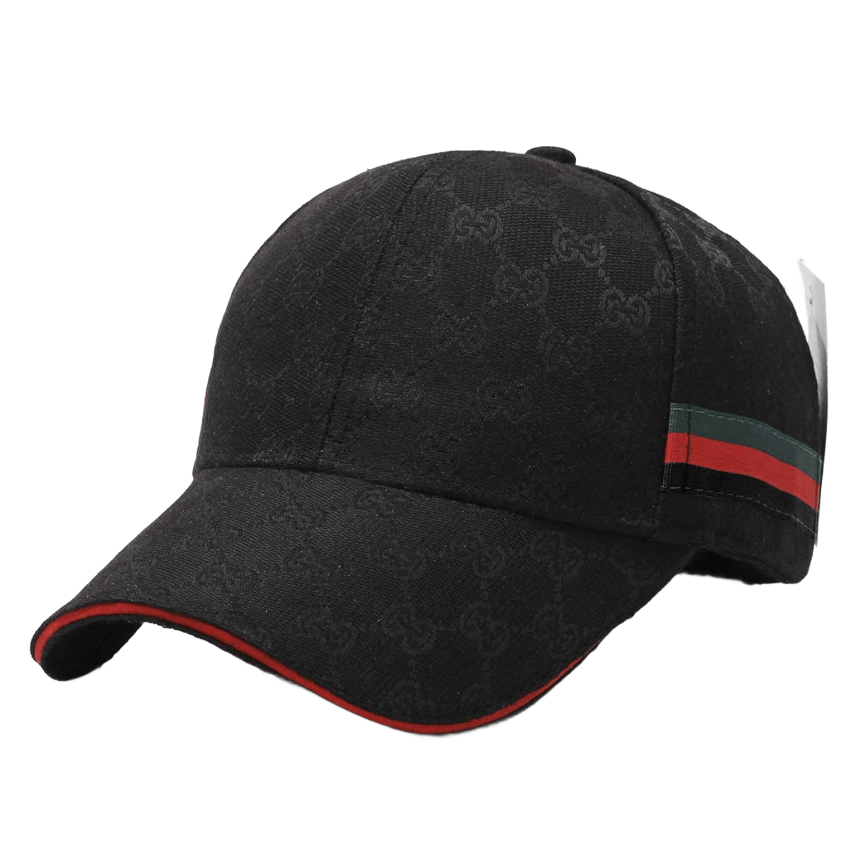 Gucci GG Emblem Baseball Cap: Red Green Stripe Unisex