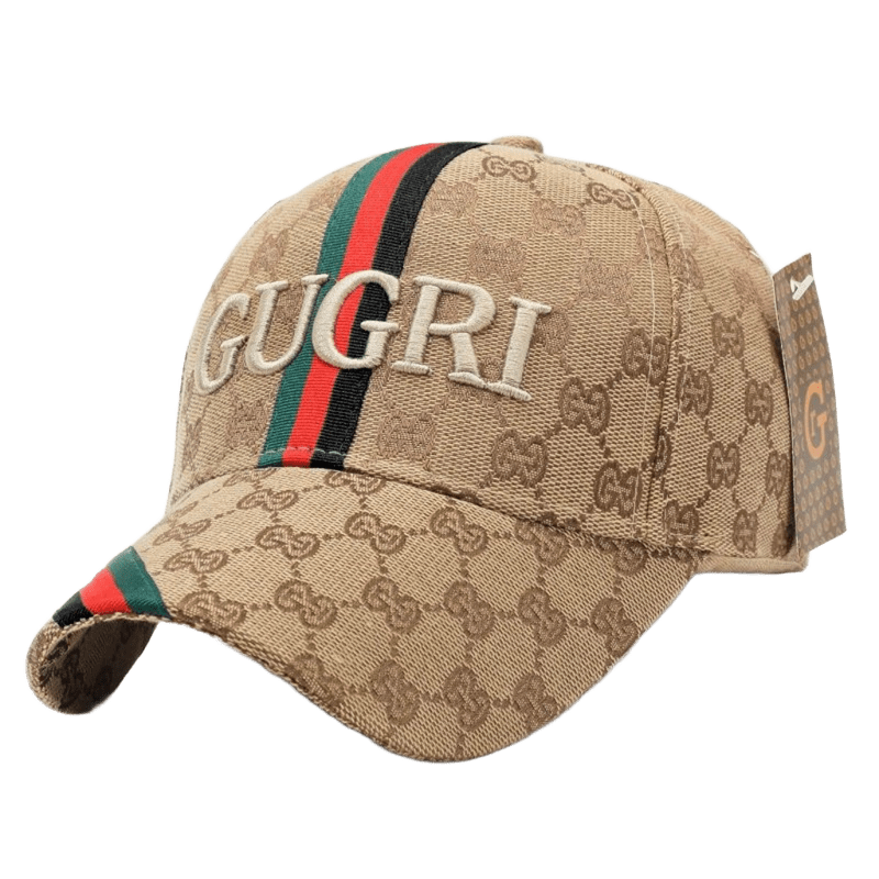 Gucci GUGRI Beige Baseball Cap with GG Logo