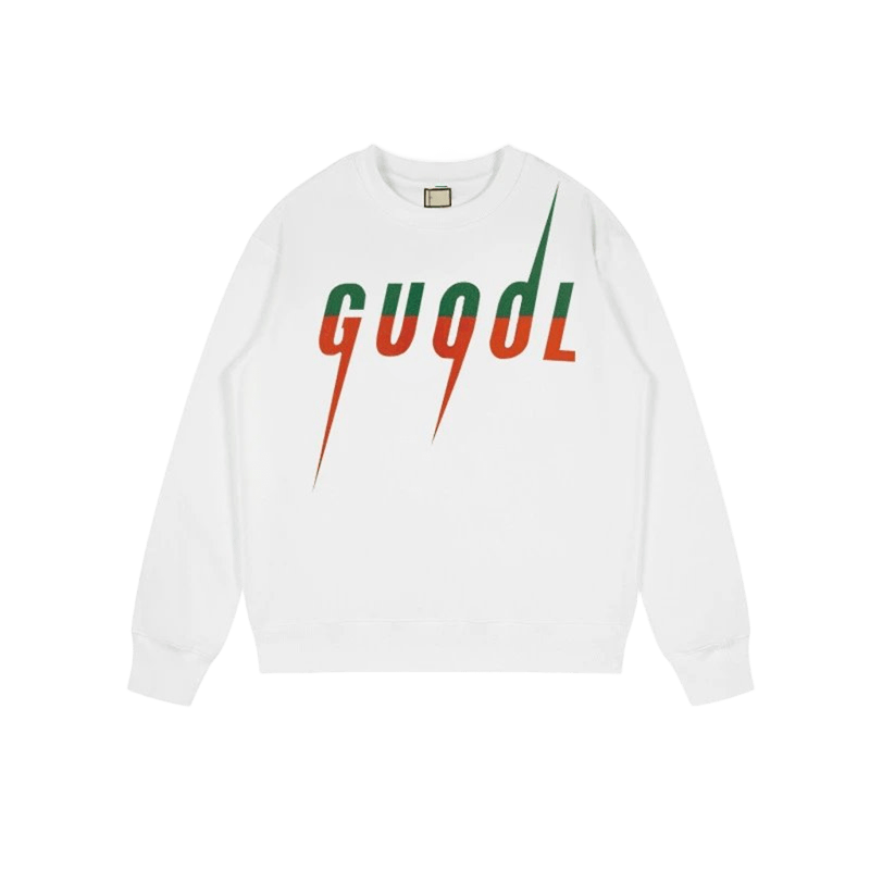 Gucci GUQOL Lightning Hoodie - White Unisex Casual