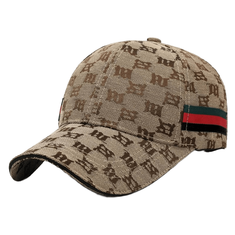 Gucci Khaki Baseball Cap: Retro Unisex Hat with Logo