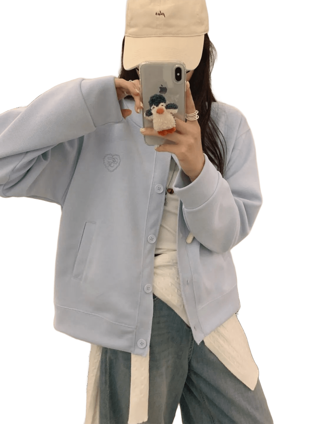 Gucci Light Blue Knit Cardigan: Soft, Warm Women's Sweater