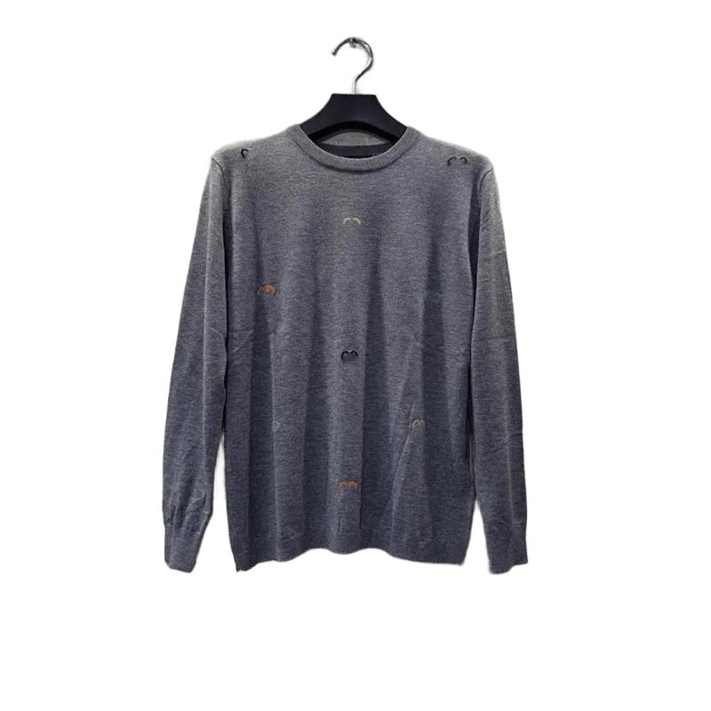 Gucci Men's Gray Knit Sweater: Classic & Warm