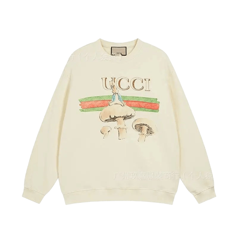 Gucci Rabbit & Mushroom Hoodie: Cozy Unisex Sweatshirt