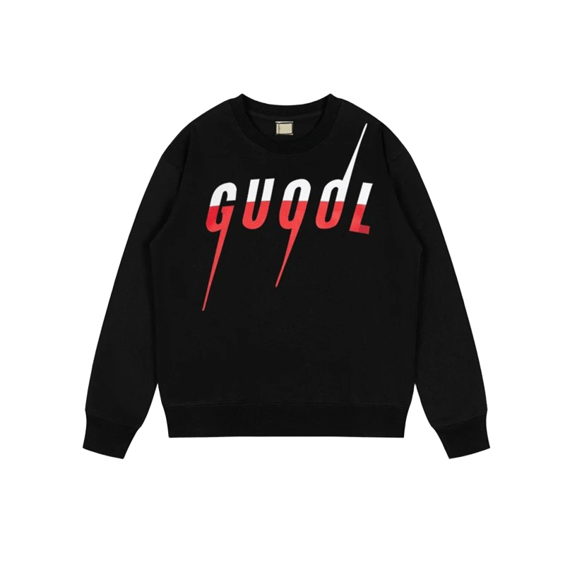 Gucci Unisex Black Hoodie with Logo | Cotton Comfort