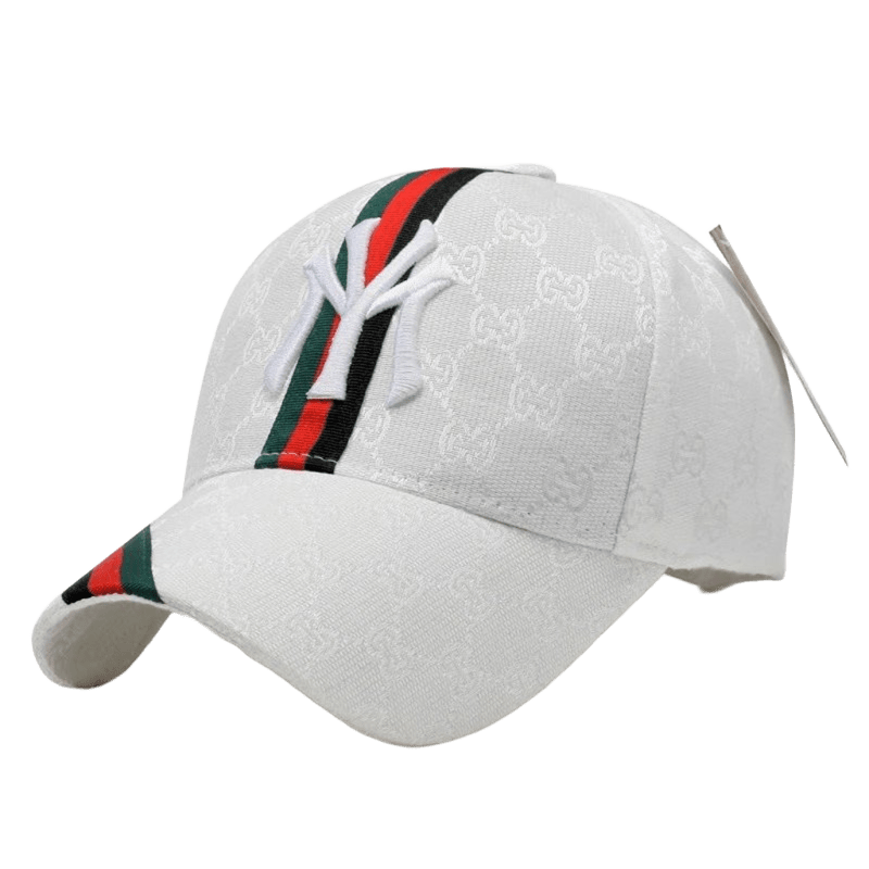 Gucci Unisex White Baseball Cap: UV Protection & GG Logo