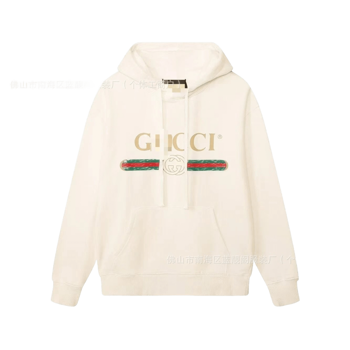 Gucci White Cotton Hoodie: Unisex, Warm & Iconic Logo