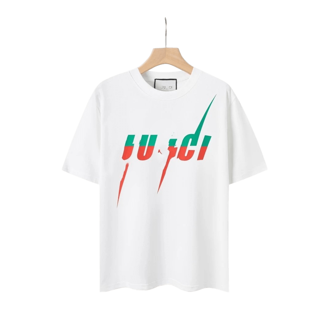 Gucci White Cotton T-Shirt: Unisex, Graphic Print, Street Style