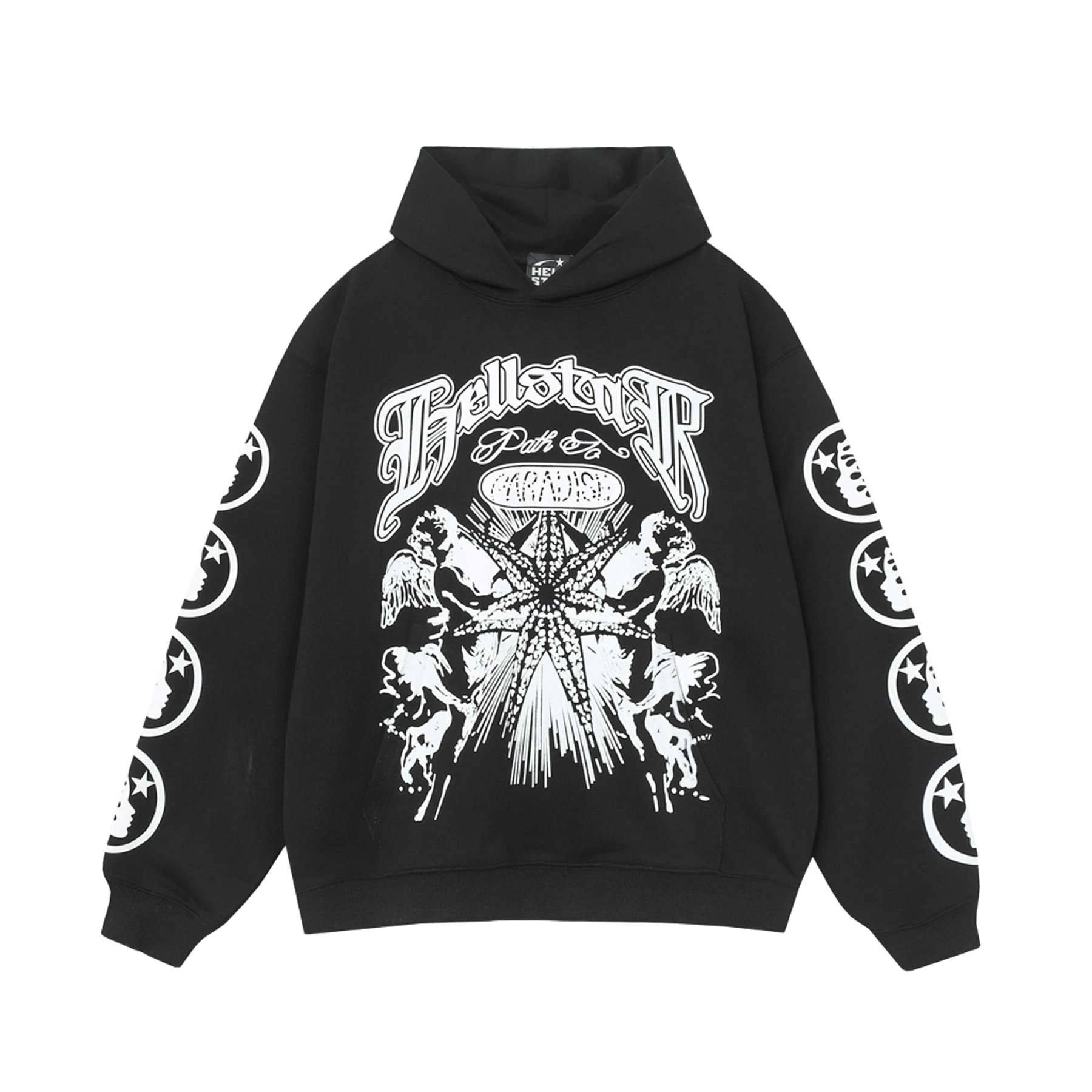 Hellstar Gothic Hoodie: Unisex Cotton Blend, Warm & Graphic Print