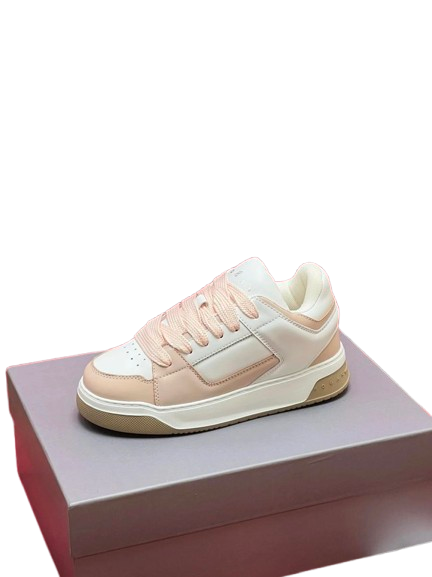 HOGAN Beige Leather Unisex Sneakers, Minimalist Comfort