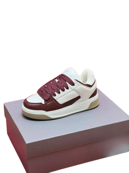 HOGAN White & Brown Leather Sneakers, Unisex Urban Shoes