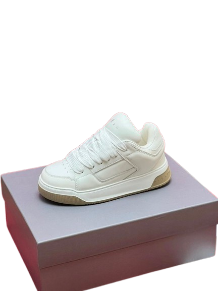 HOGAN White Leather Unisex Sneakers, Minimalist Comfort Shoes
