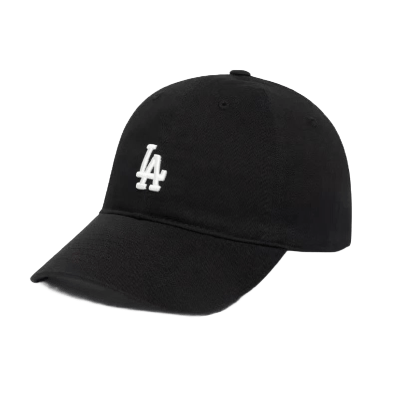 LA Dodgers Black Cotton Baseball Cap, Unisex