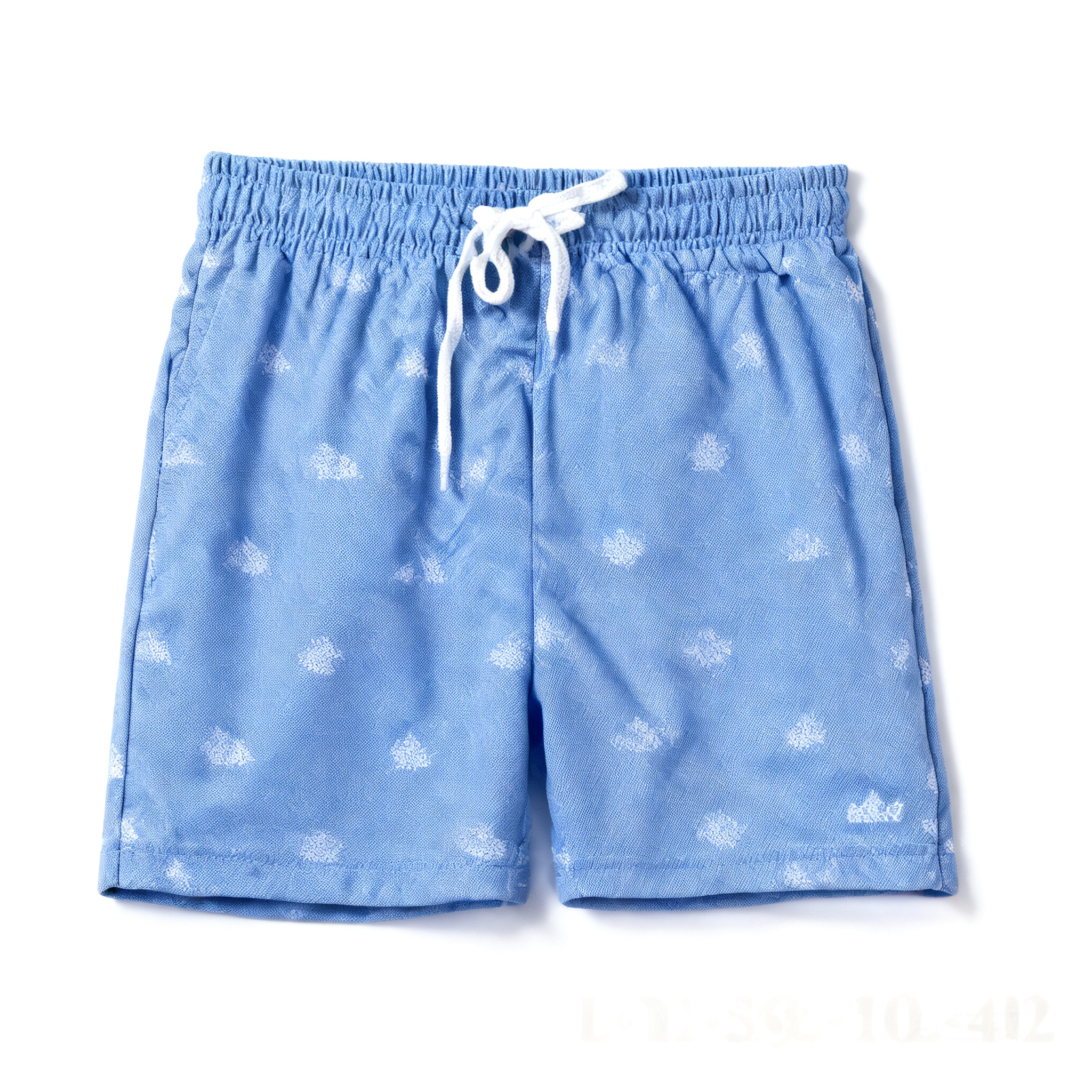 LACOSTE Blue Cotton Shorts: Unisex Vintage Style