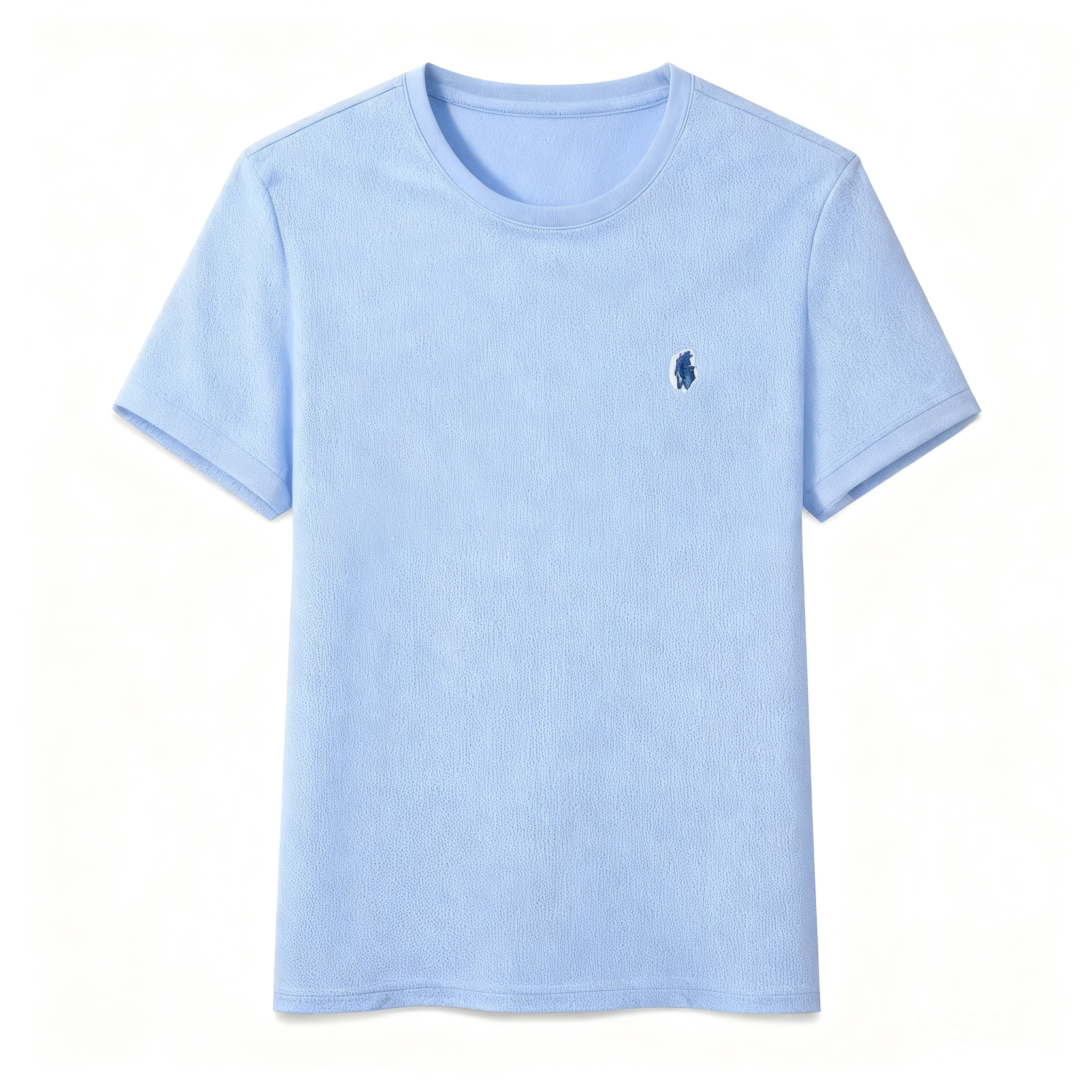 Lacoste Light Blue Cotton T-Shirt: Crocodile Logo, Unisex