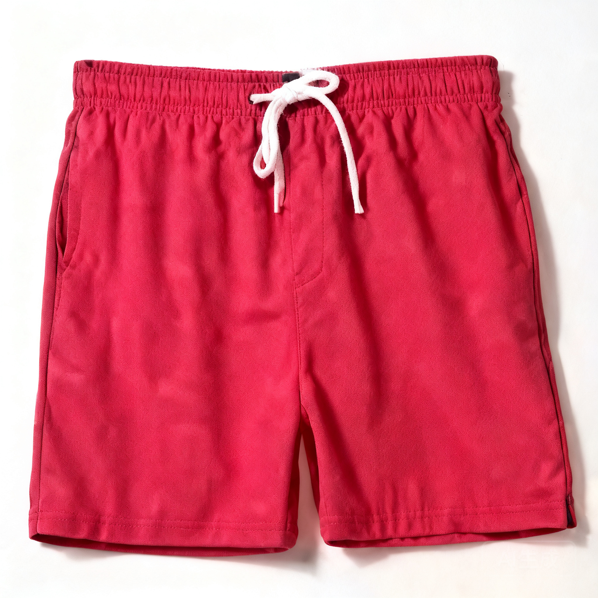 Lacoste Red Classic Shorts: Cotton, Unisex, Crocodile Logo