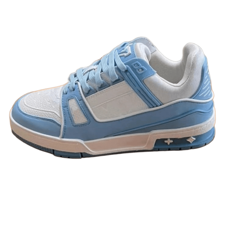 Louis Vuitton Blue White Sneakers | Unisex Minimalist Design