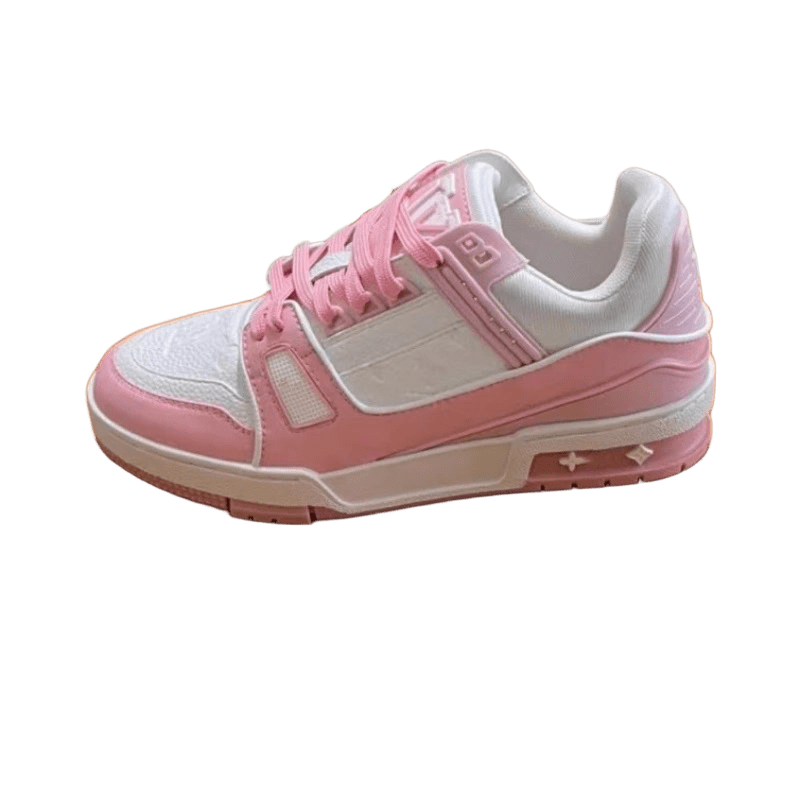 Louis Vuitton Pink Sneakers: Minimalist Unisex Daily Shoes