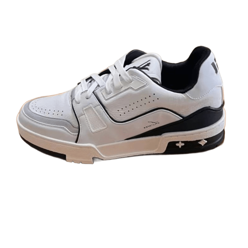 Louis Vuitton White Leather Unisex Sneakers, Casual Comfort