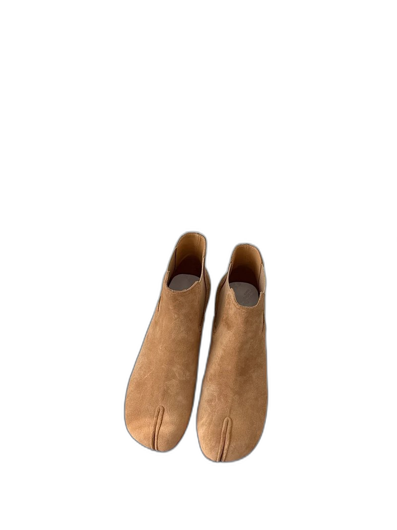 Maison Margiela Brown Suede Tabi Boots Unisex