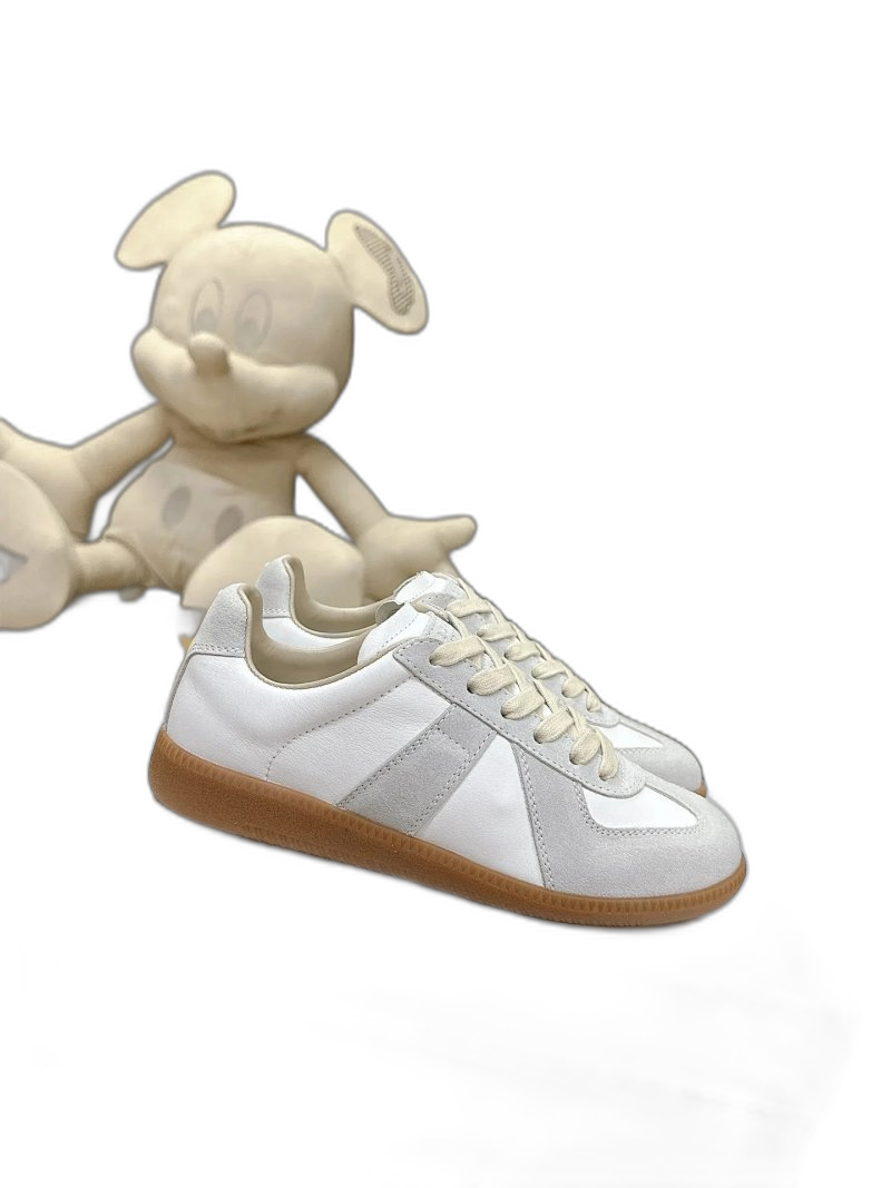 Maison Margiela White Leather Sneakers 90s Minimalist