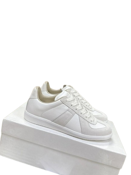 Maison Margiela White Leather Unisex Sneakers Classic