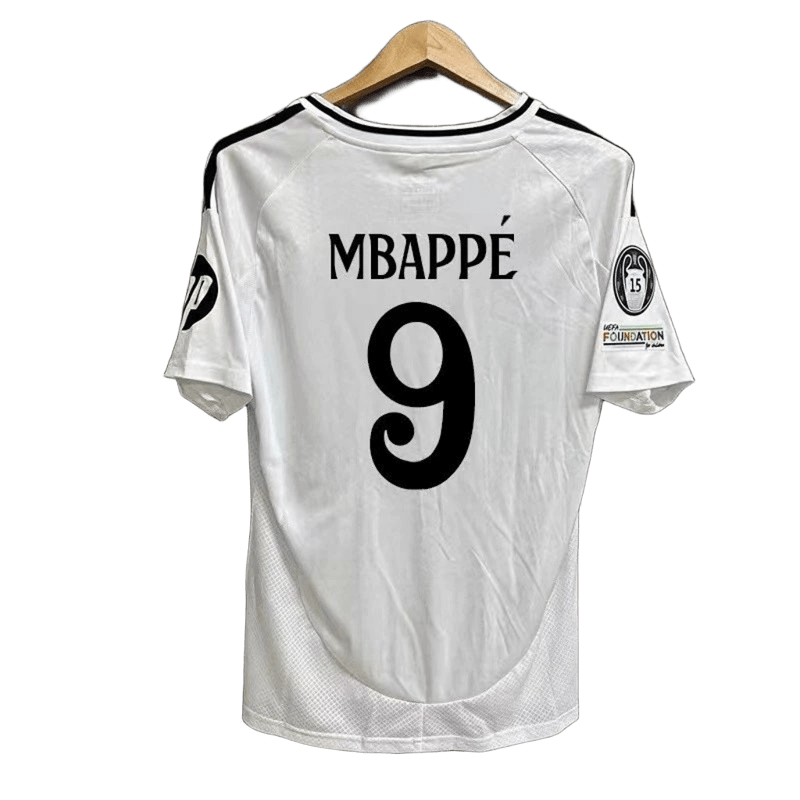 MBAPPE 9 Football Jersey - White, Quick-Dry, Men & Women