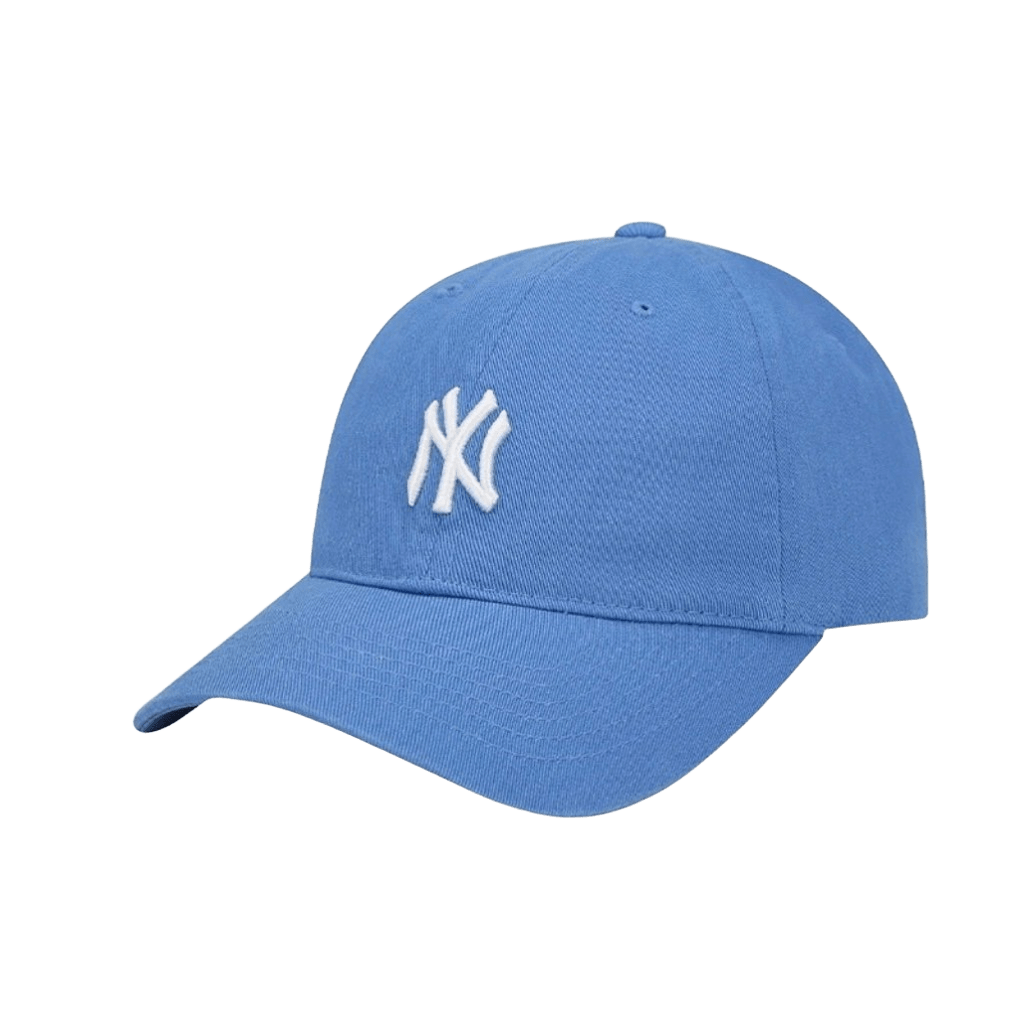 MLB Blue Cotton Baseball Cap: NY Embroidered, Unisex