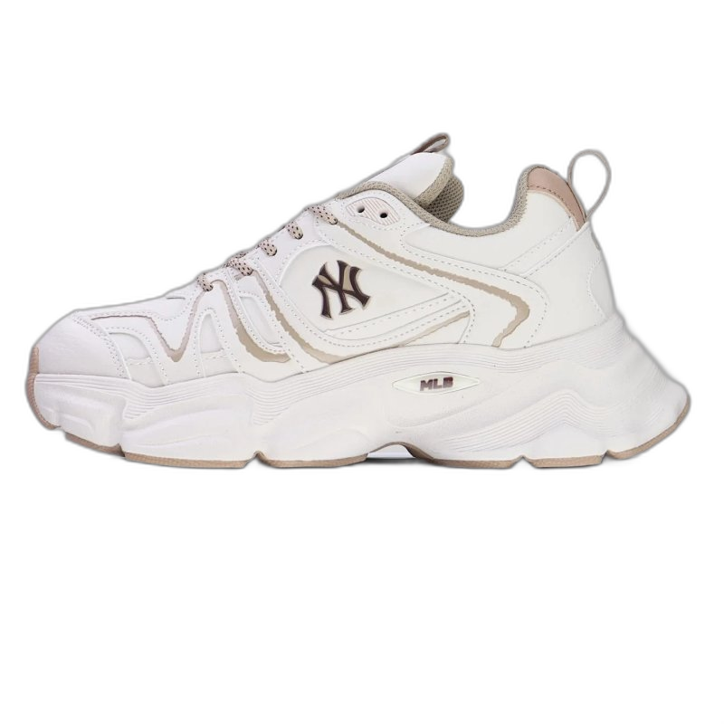 MLB Chunky White Leather Sneakers - Unisex Street Style