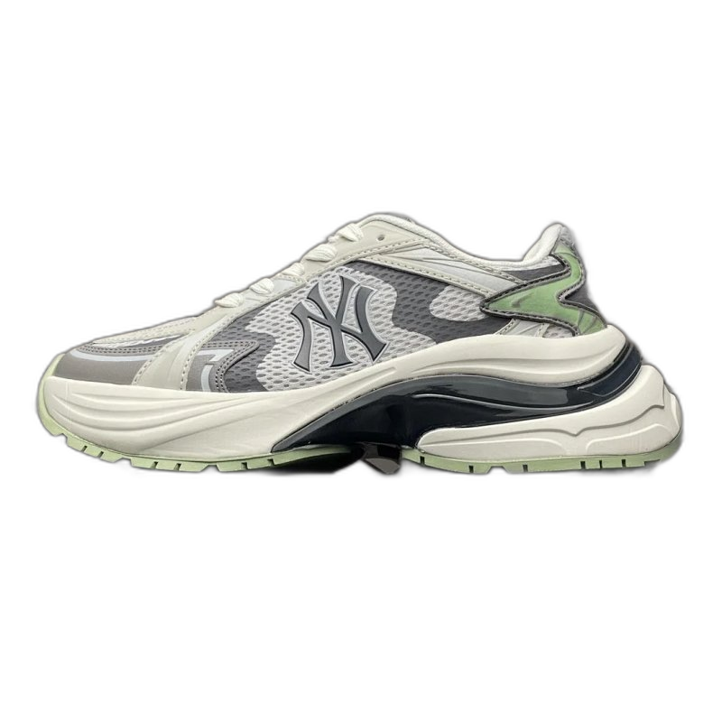 MLB Classic Grey/White Mesh & Leather Unisex Sneakers