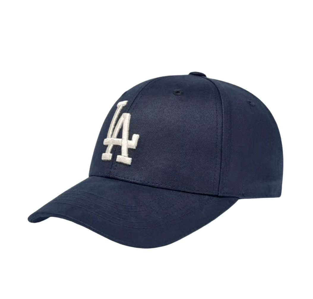 MLB Classic Navy Cotton Baseball Cap: LA Embroidery, Unisex