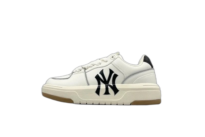 MLB Classic White Leather Sneakers Unisex Retro Street Style