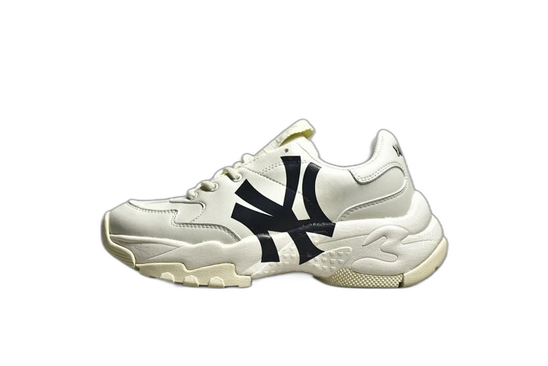 MLB Classic White Leather Sneakers - Unisex Street Style