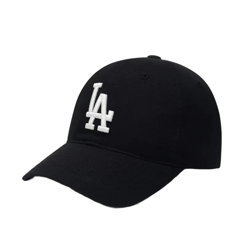 MLB LA Black Cotton Baseball Cap, Unisex Sun Protection