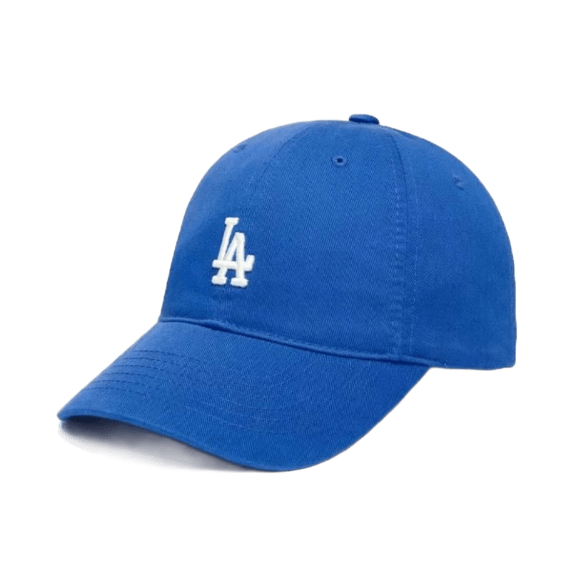 MLB LA Blue Cotton Baseball Cap | Retro Unisex Streetwear