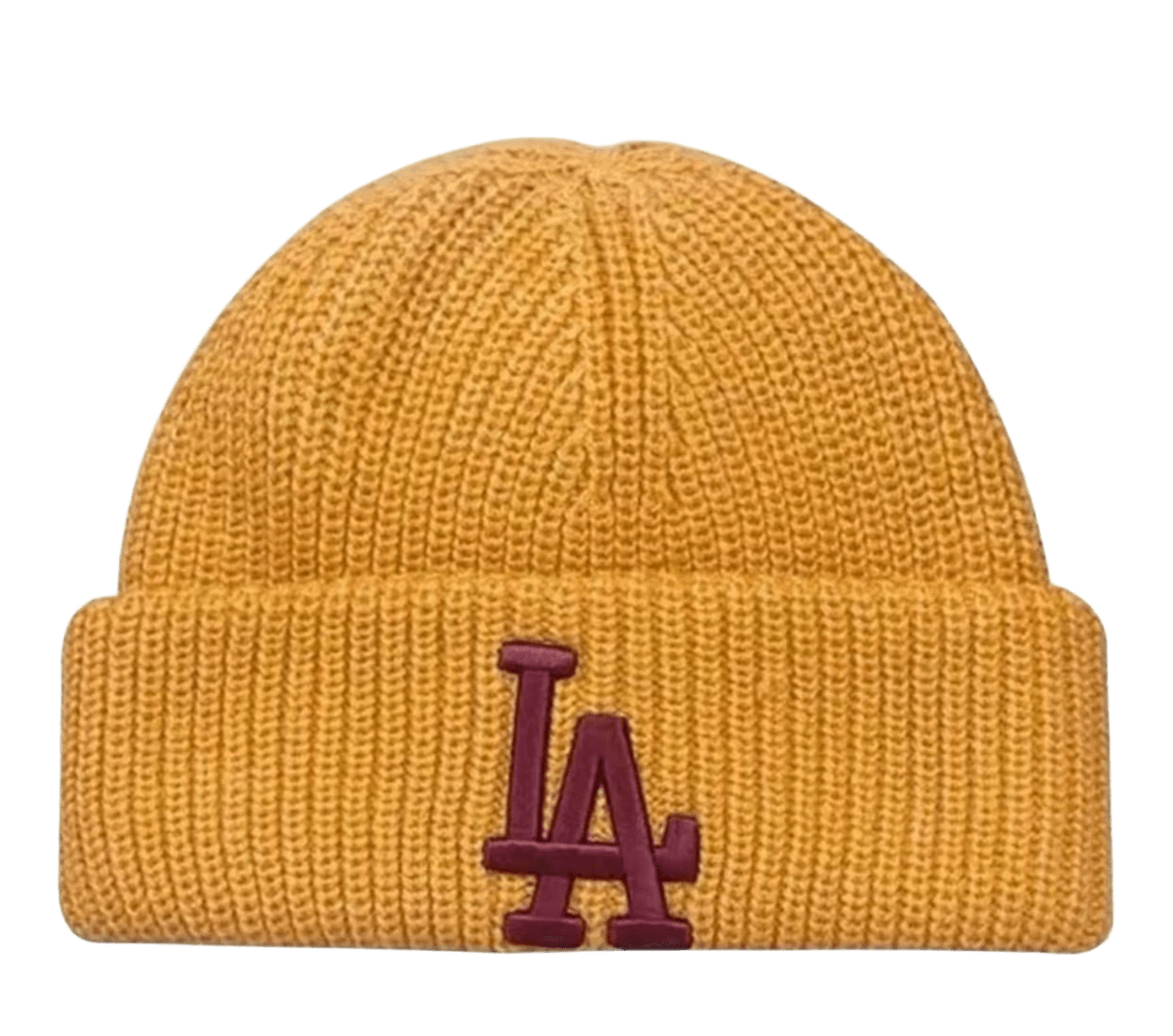 MLB LA Dodgers Yellow Knit Beanie for Men & Women