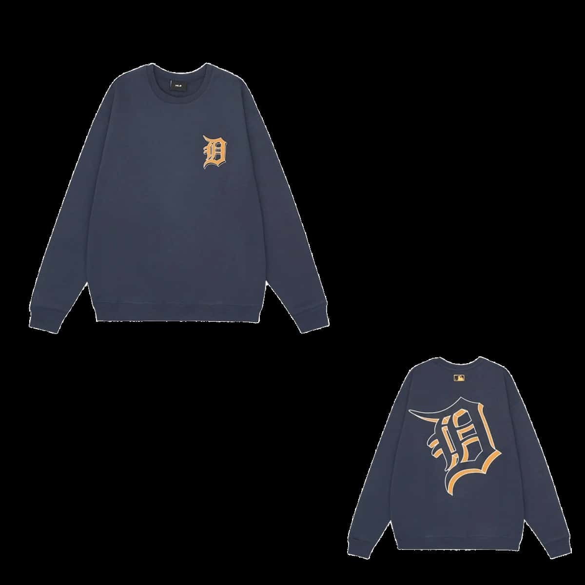 MLB Navy Hoodie: Retro Unisex Cotton Sweatshirt