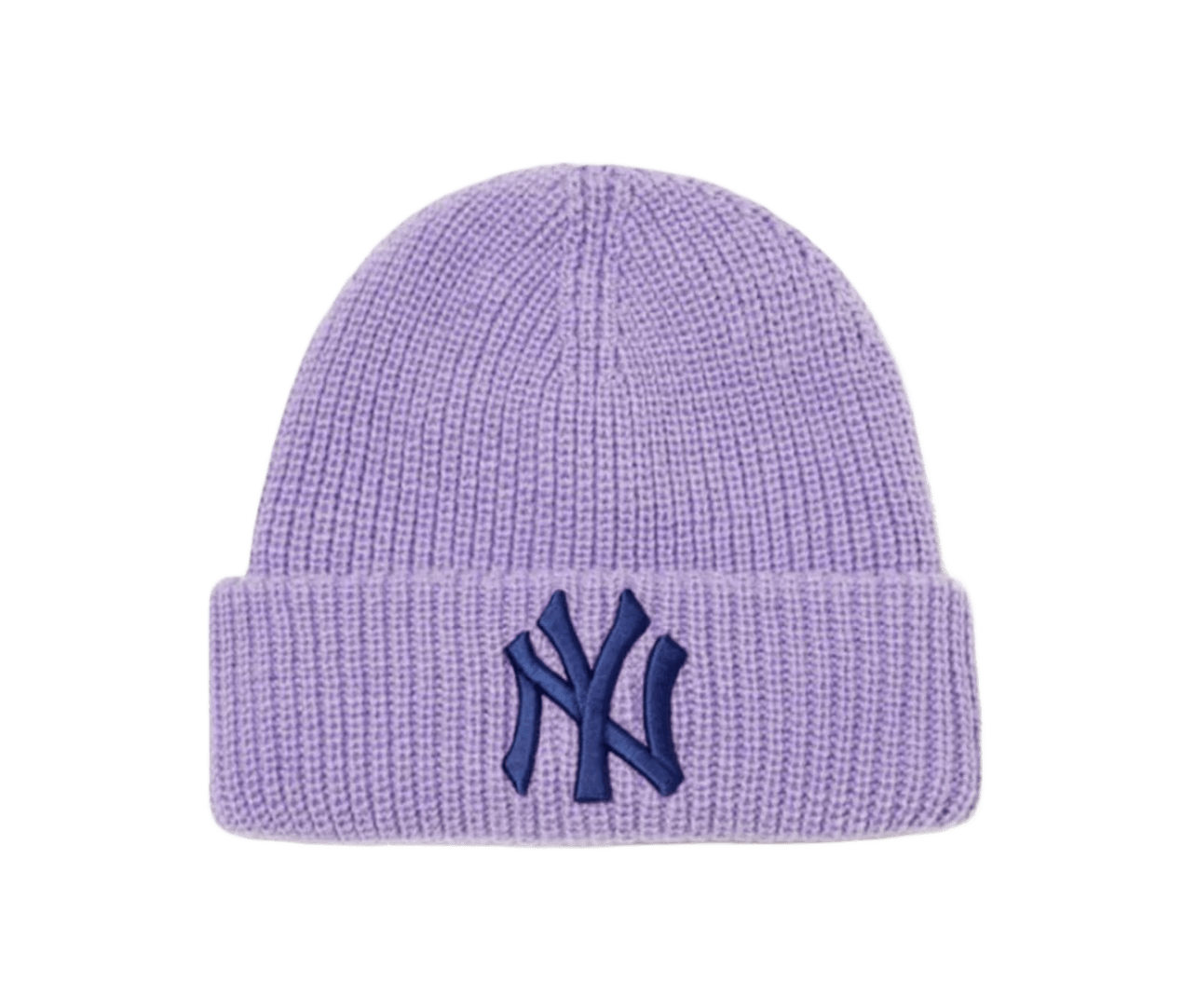 MLB NY Lavender Knit Beanie - Unisex Winter Cap