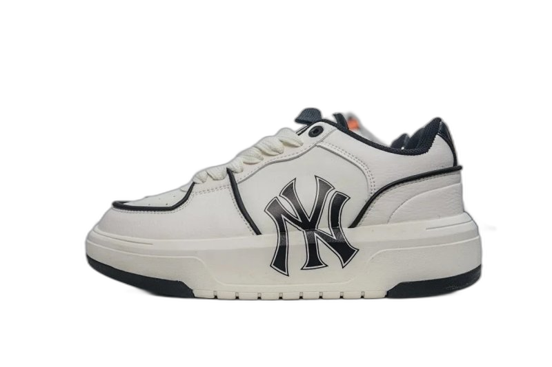 MLB NY White Leather Classic Sneakers, Unisex