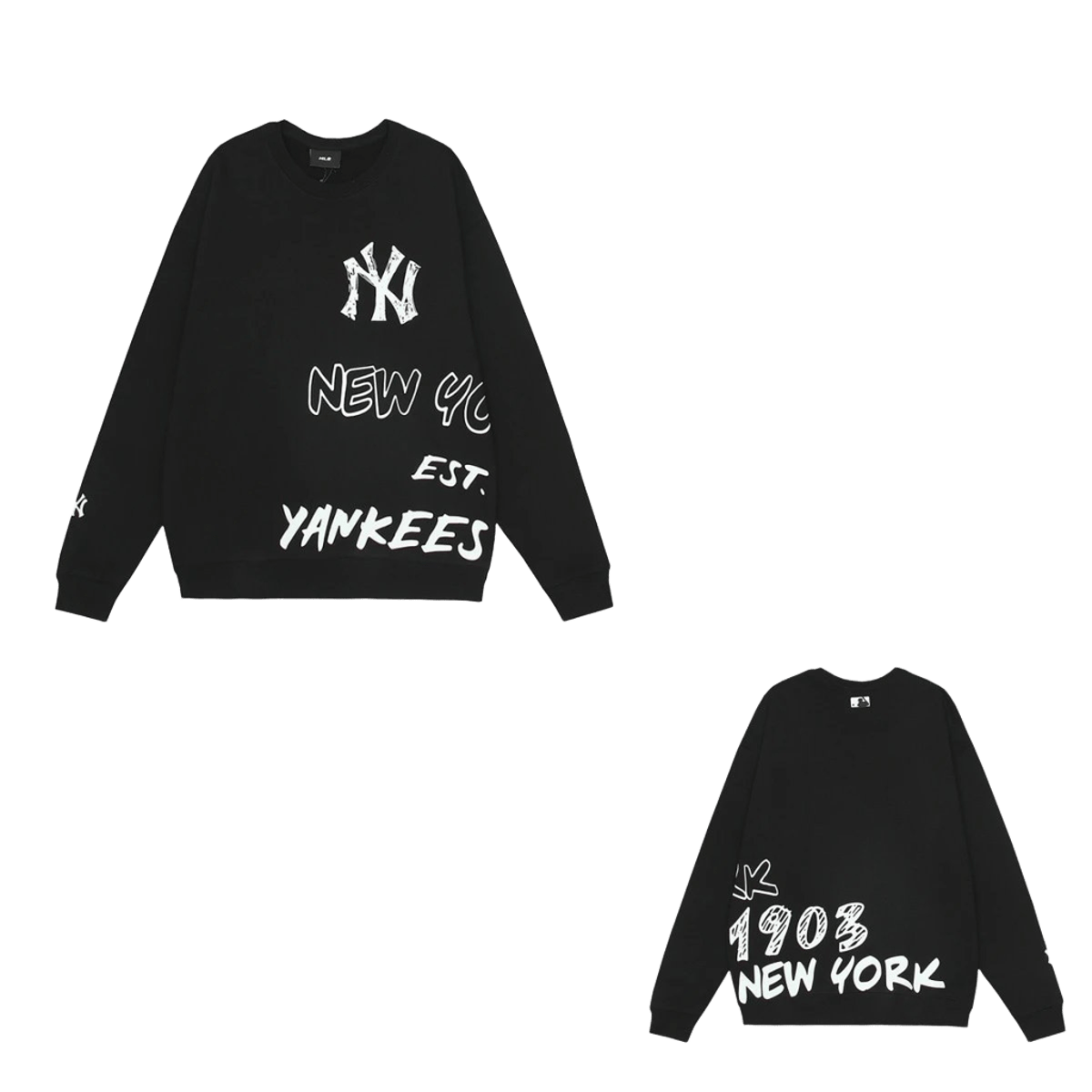 MLB NY Yankees Black Hoodie: Unisex Streetwear