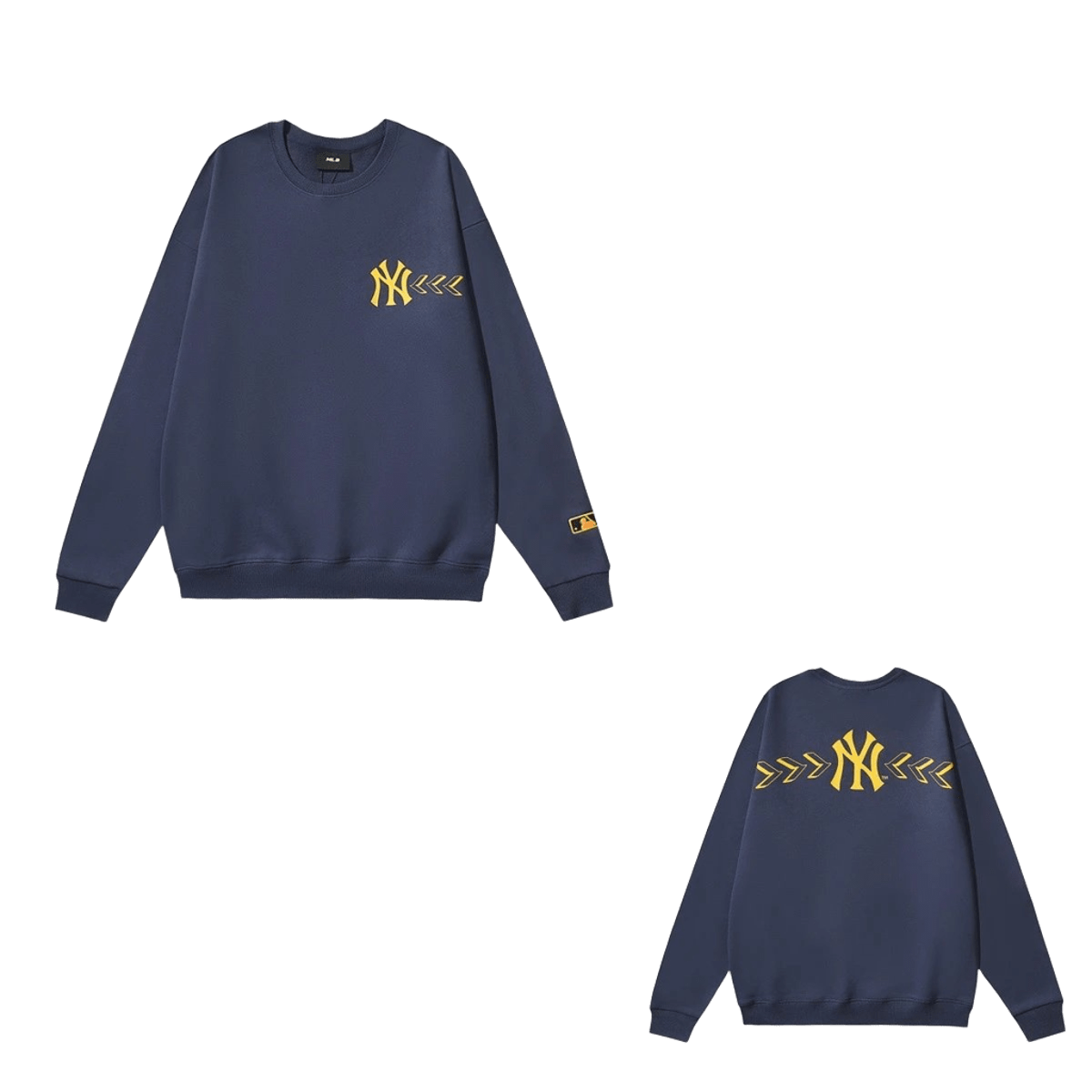 MLB NY Yankees Navy Hoodie: Classic Unisex Warm Fleece