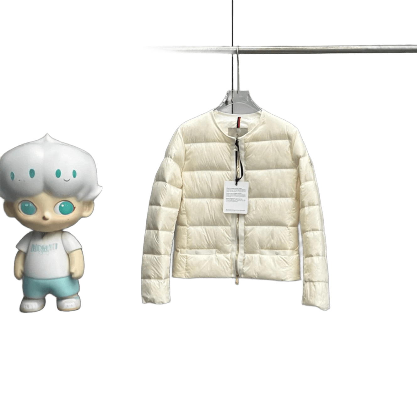 Moncler Beige Down Jacket: Unisex Winter Coat, Warm & Luxury