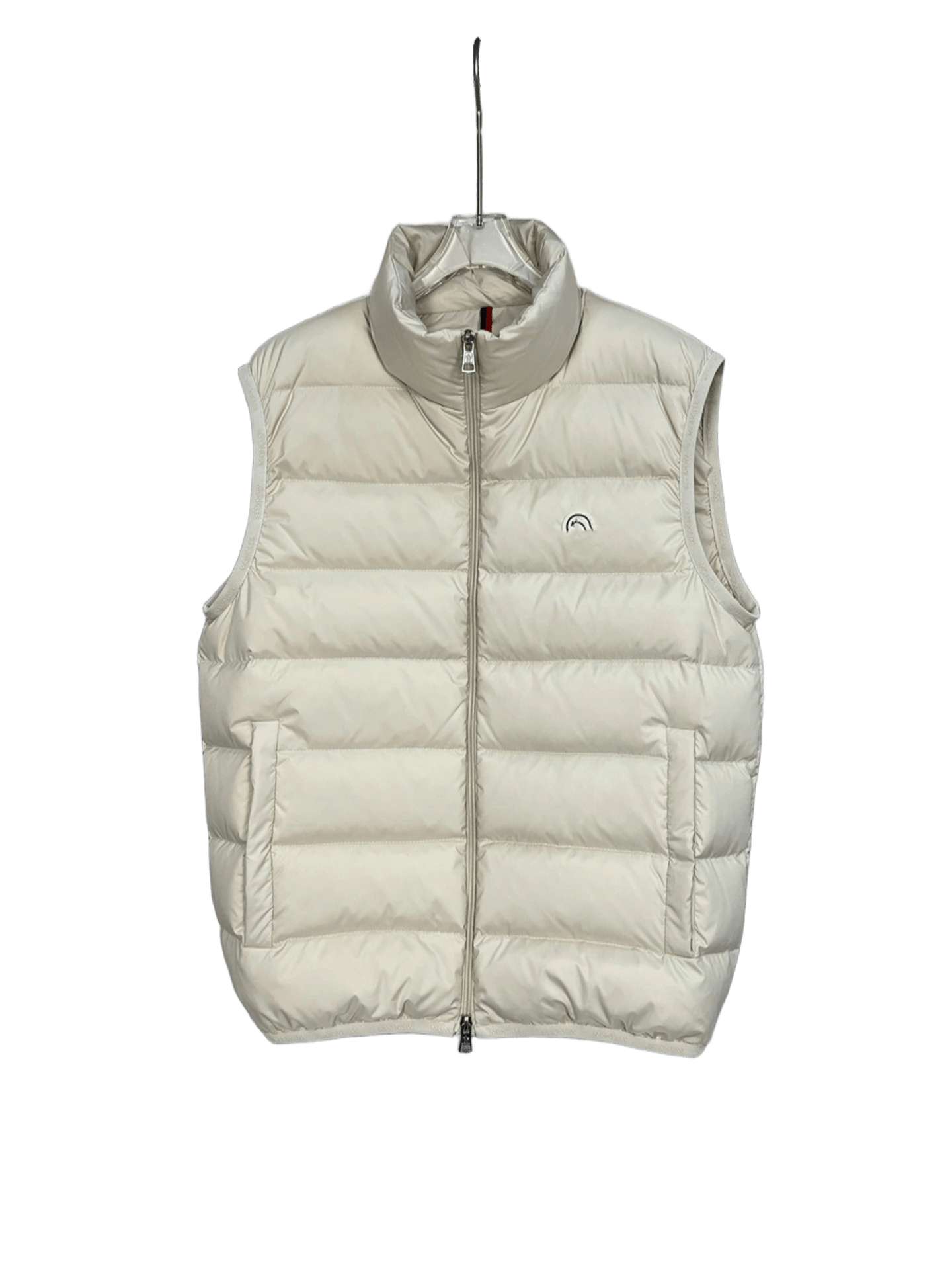 Moncler Beige Quilted Vest: Lightweight Warm Down Filler, Unisex