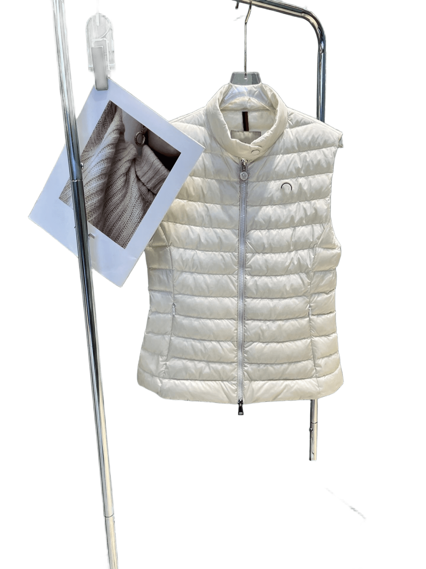 Moncler Beige Quilted Vest: Unisex Winter Puffer Gilet