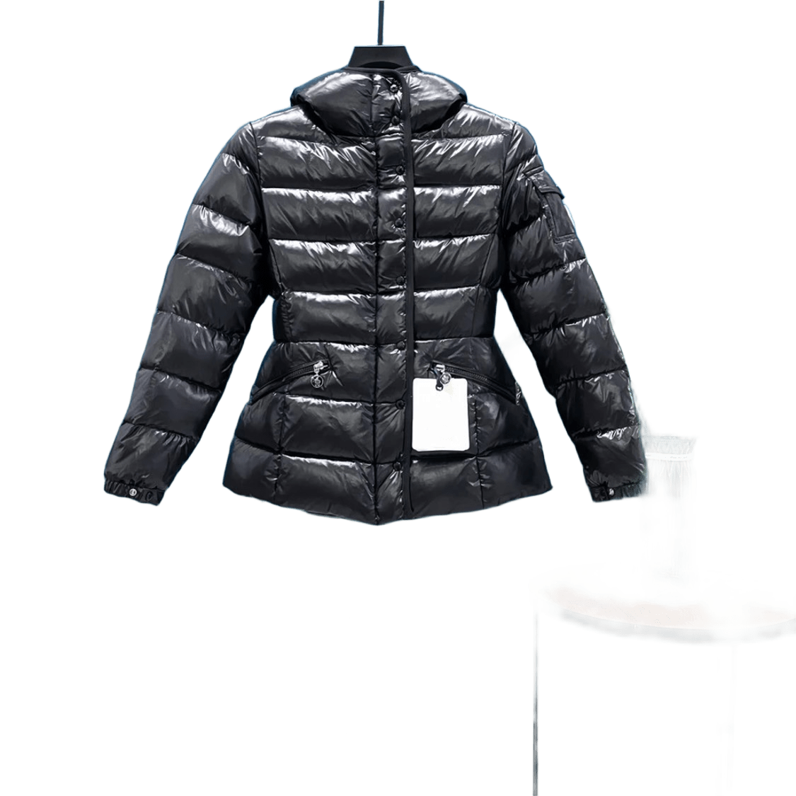 Moncler Black Down Jacket: Unisex Winter Hooded Urban Coat
