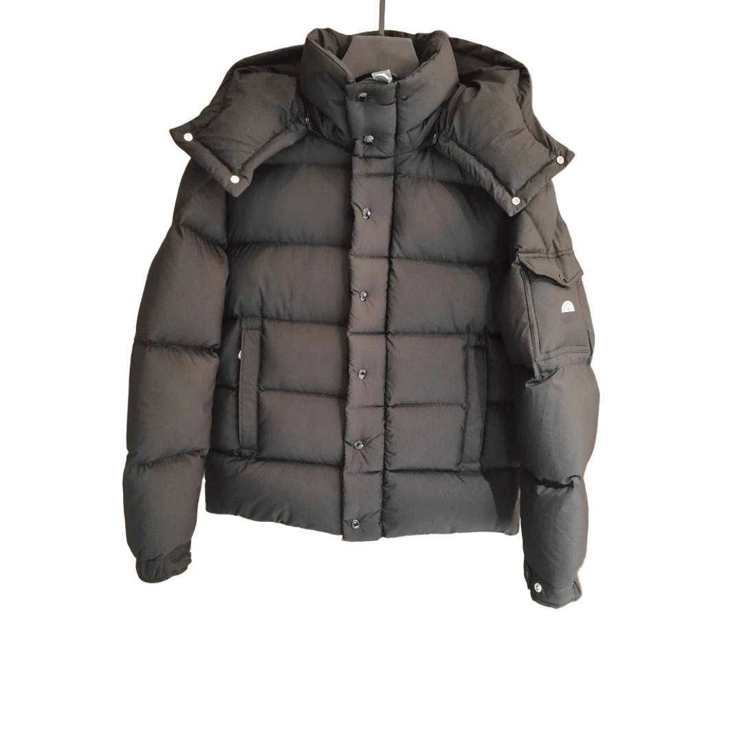 Moncler Black Down Jacket: Warm Unisex Winter Coat