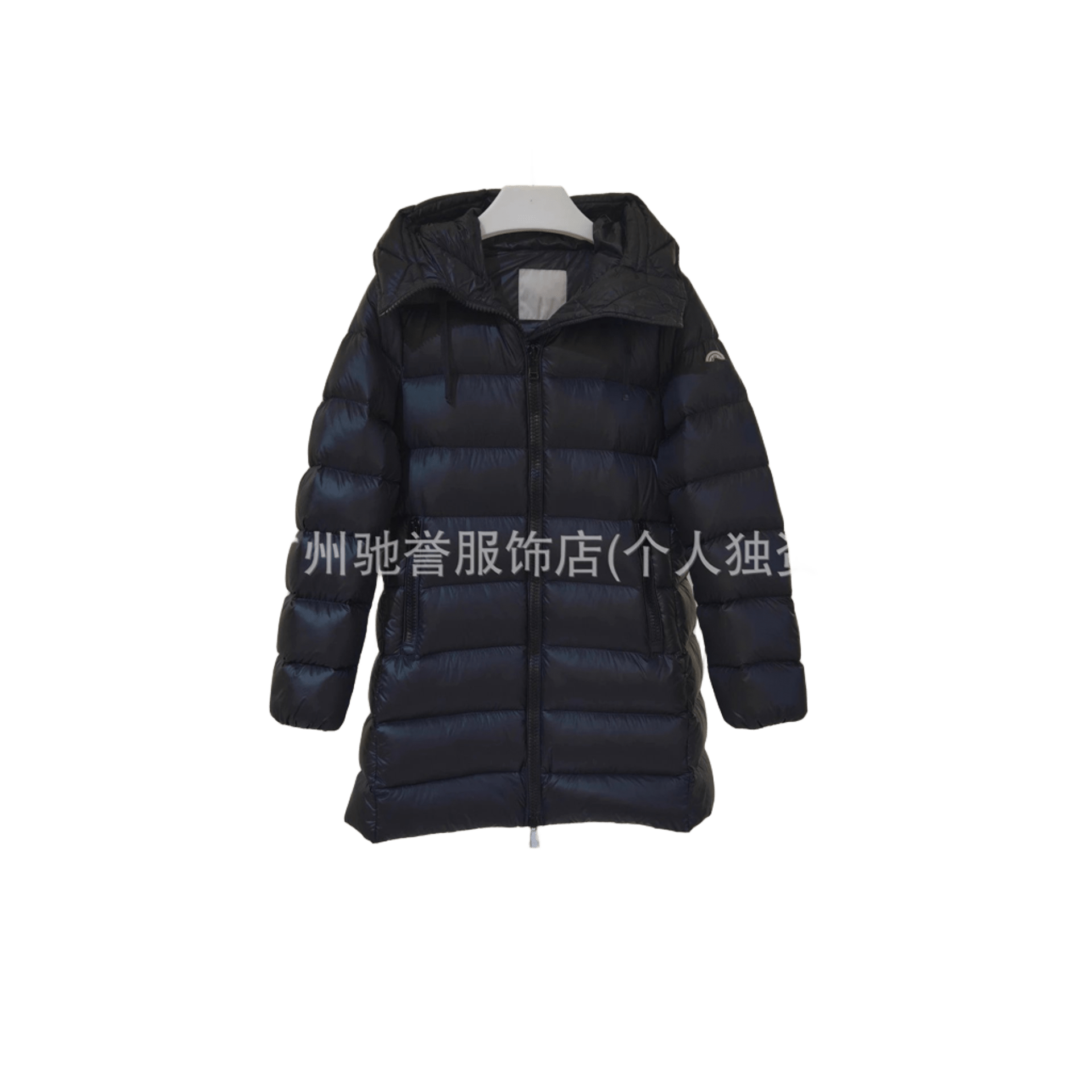 Moncler Black Long Down Jacket: Warm Hooded Coat, Unisex Winter