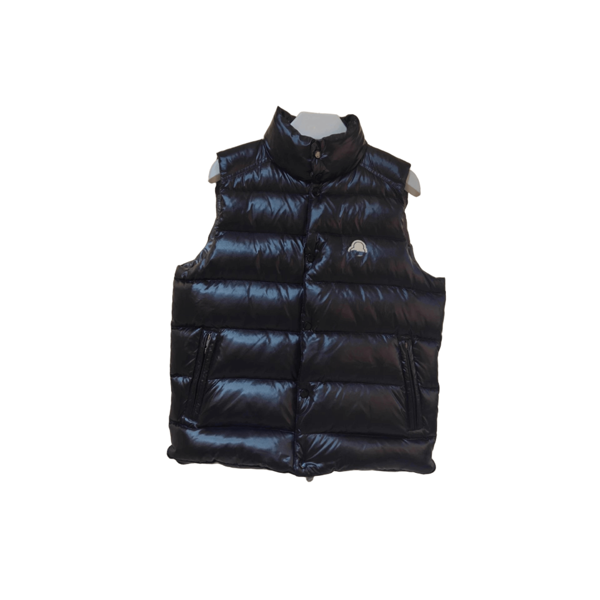 Moncler Black Puffer Vest: Unisex Quilted Jacket, Stand Collar