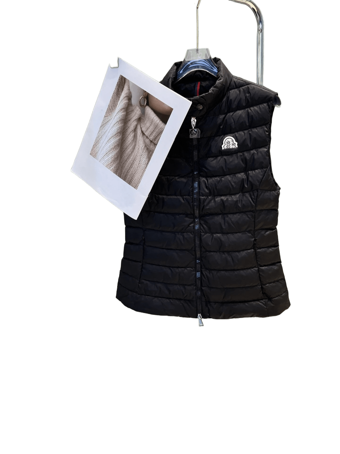 Moncler Black Quilted Vest: Iconic Logo, Down-Filled, Unisex