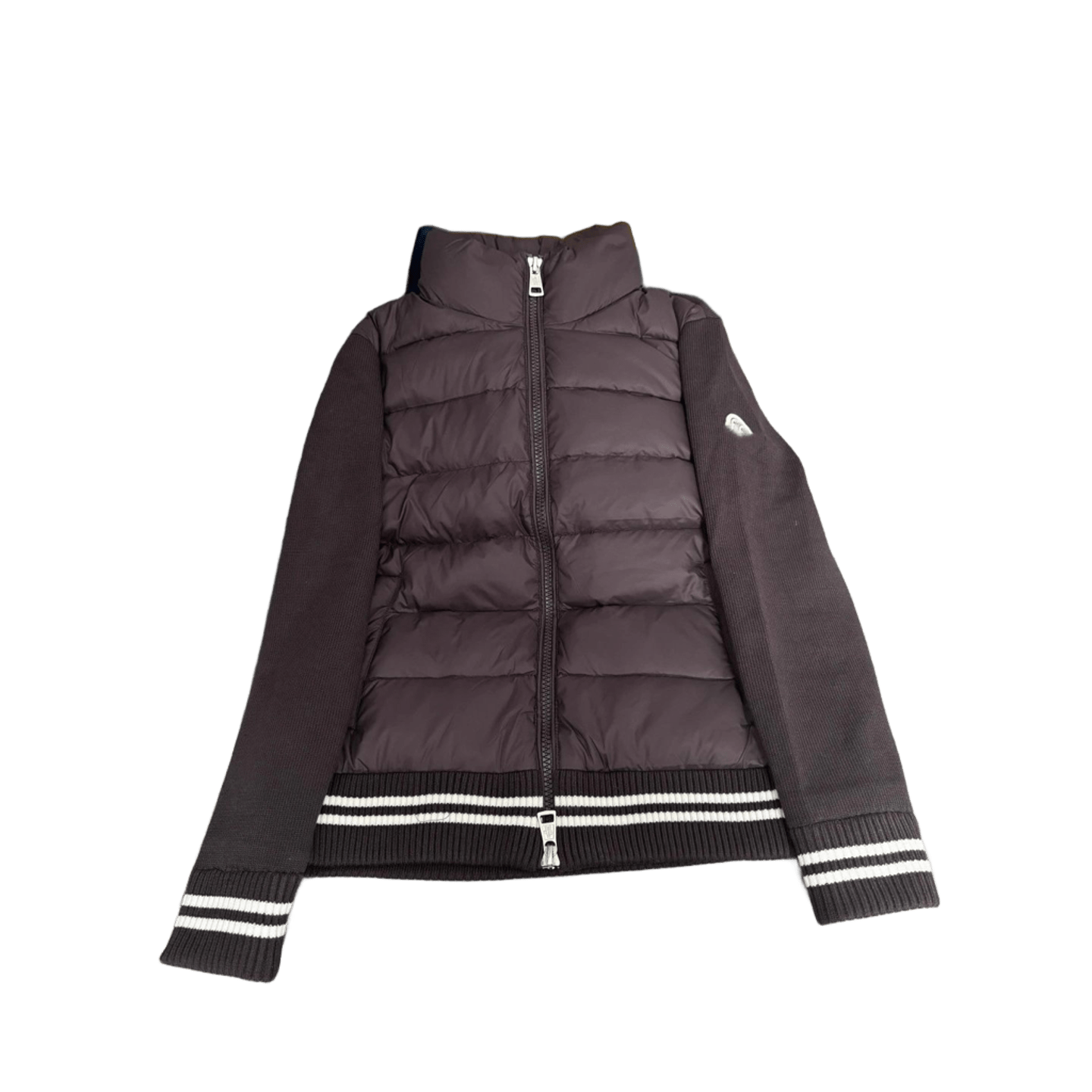 Moncler Dark Brown Down Jacket: Windproof Unisex Winter Coat