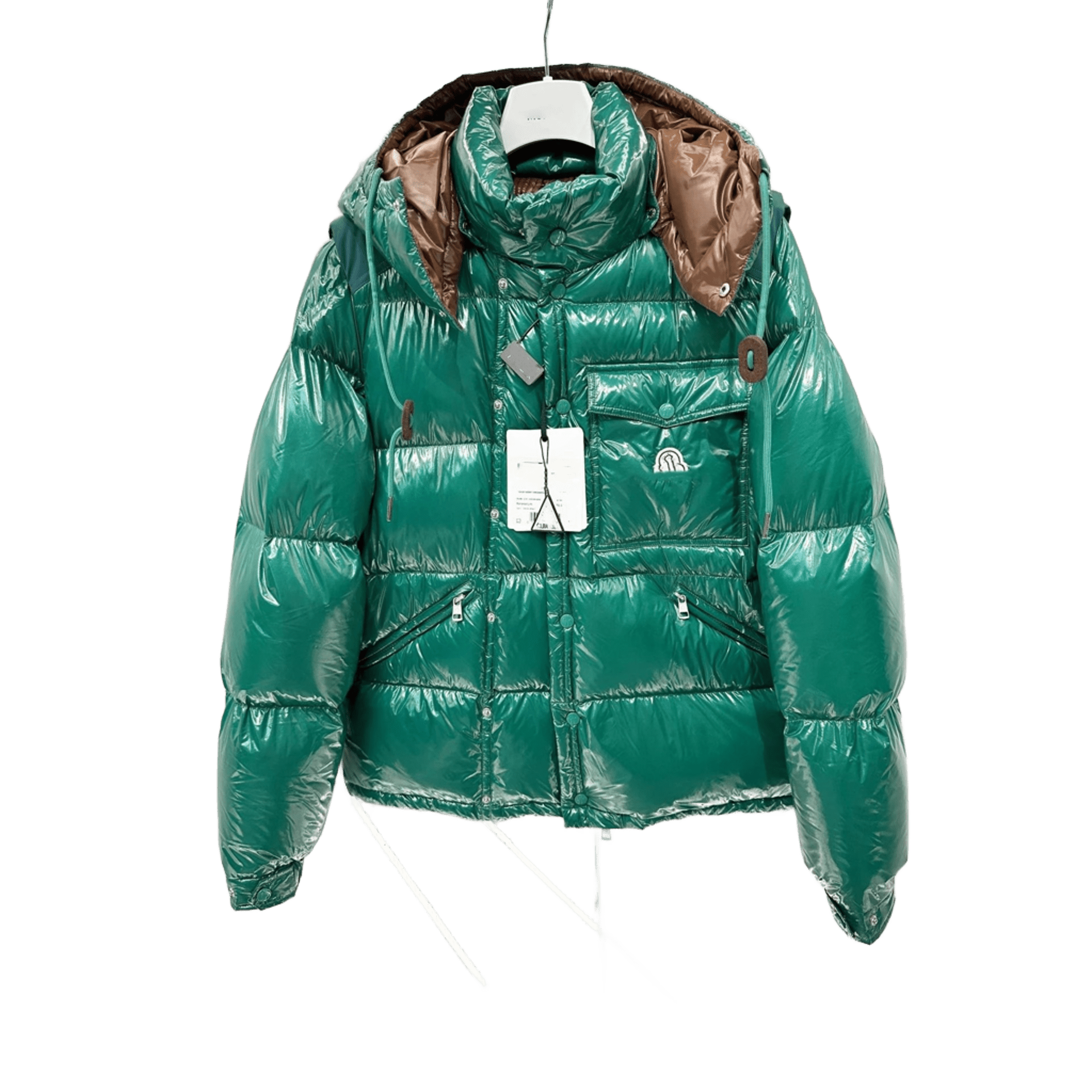 Moncler Green Hooded Down Jacket: Unisex Winter Warm Puffer Coat
